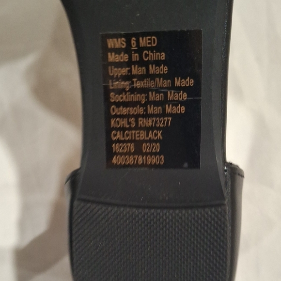 LC Lauren Conrad Women's Black Textured Loafers Size 6 - Picture 8 of 8